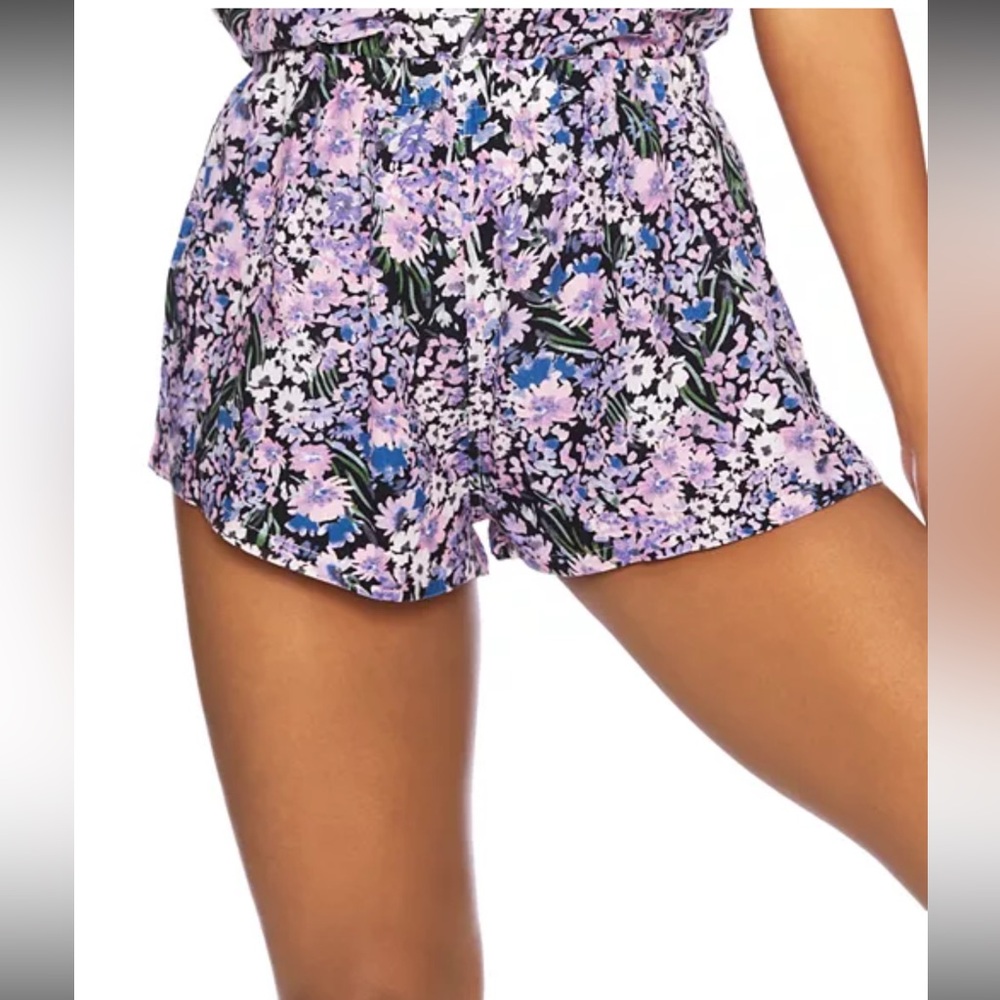 Beach Riot Claudia Short in Black Floral NWOT
